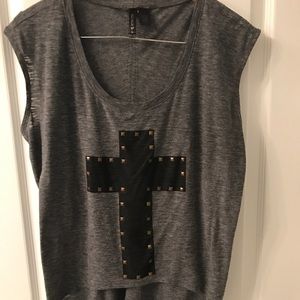 Studded Cross Fashion Tee